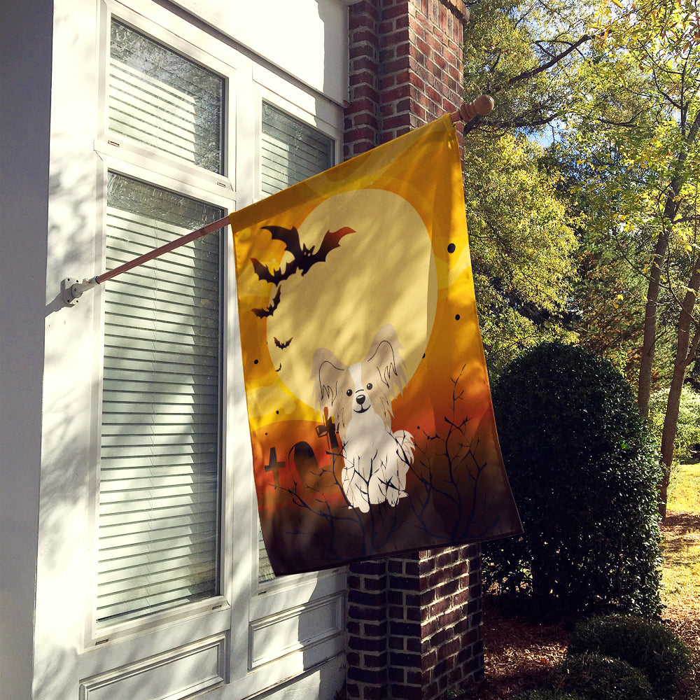 Halloween Papillon Sable White House Flag 28x40 Porch Sleeve Pole Decorative Outside Yard Banner Artwork Wall Hanging, Polyester
