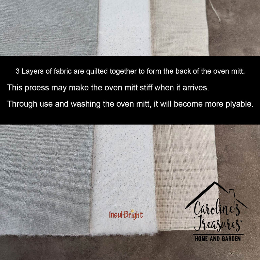 Christmas Scottish Deerhound Oven Mitt Heat Resistant Thick Oven Mitt for Hot Pans and Oven, Kitchen Mitt Protect Hands, Cooking Baking Glove