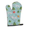 Christmas Spanish Water Dog Oven Mitt Heat Resistant Thick Oven Mitt for Hot Pans and Oven, Kitchen Mitt Protect Hands, Cooking Baking Glove