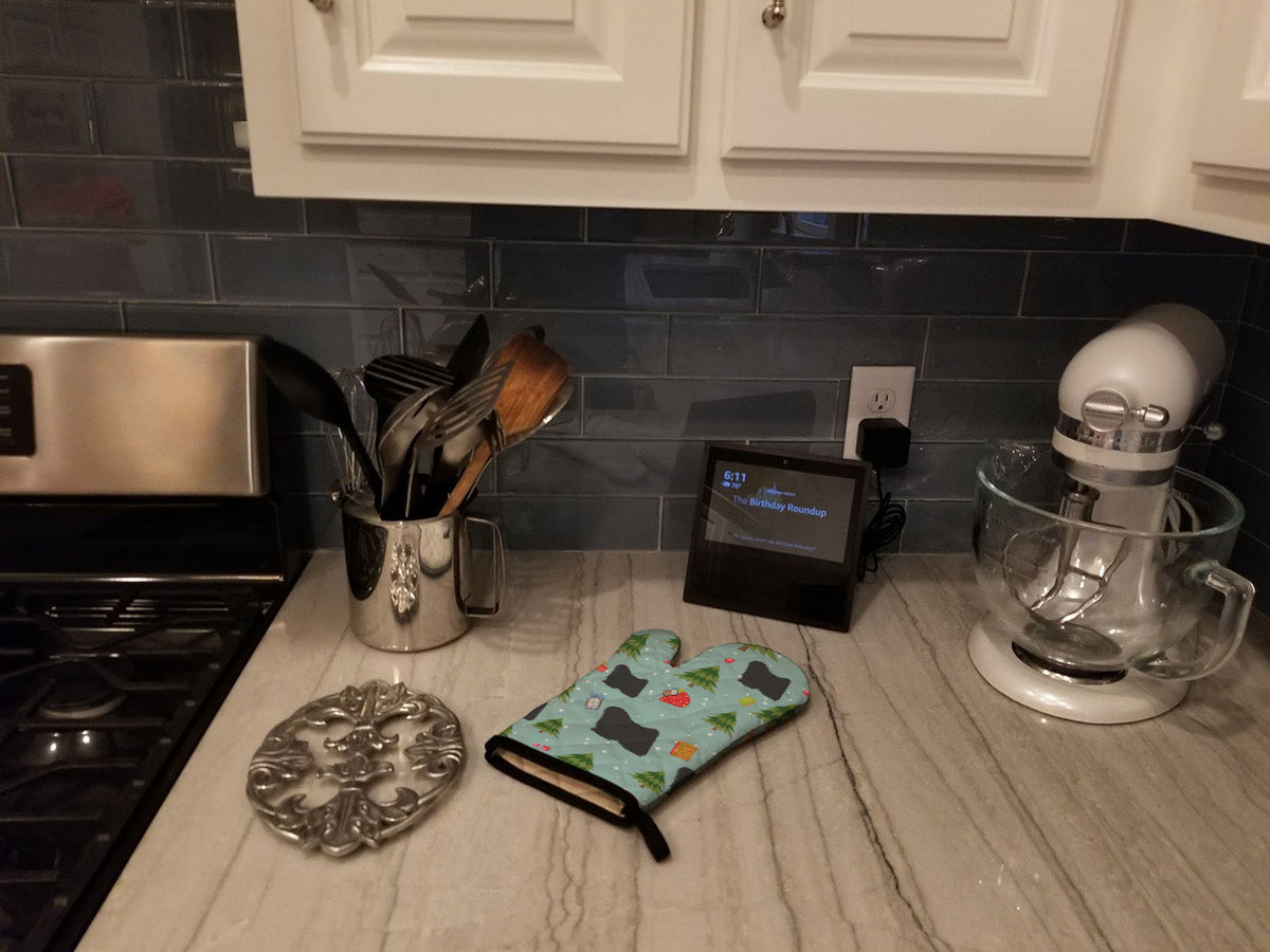 Christmas Puli Oven Mitt Heat Resistant Thick Oven Mitt for Hot Pans and Oven, Kitchen Mitt Protect Hands, Cooking Baking Glove