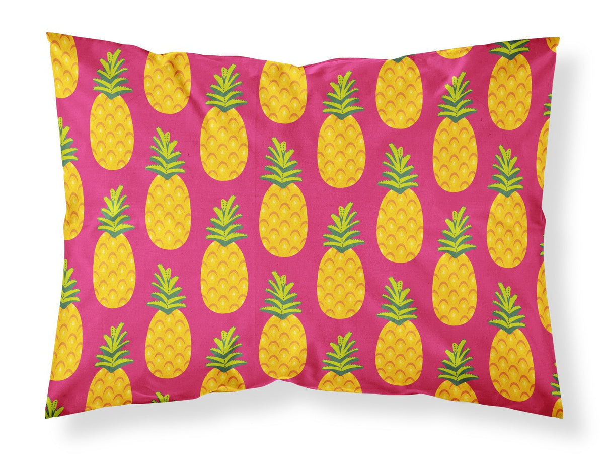 Pineapples on Pink Standard Pillowcase Lightweight Super Soft Easy Care Decorative Artwork Pillowcase, Standard