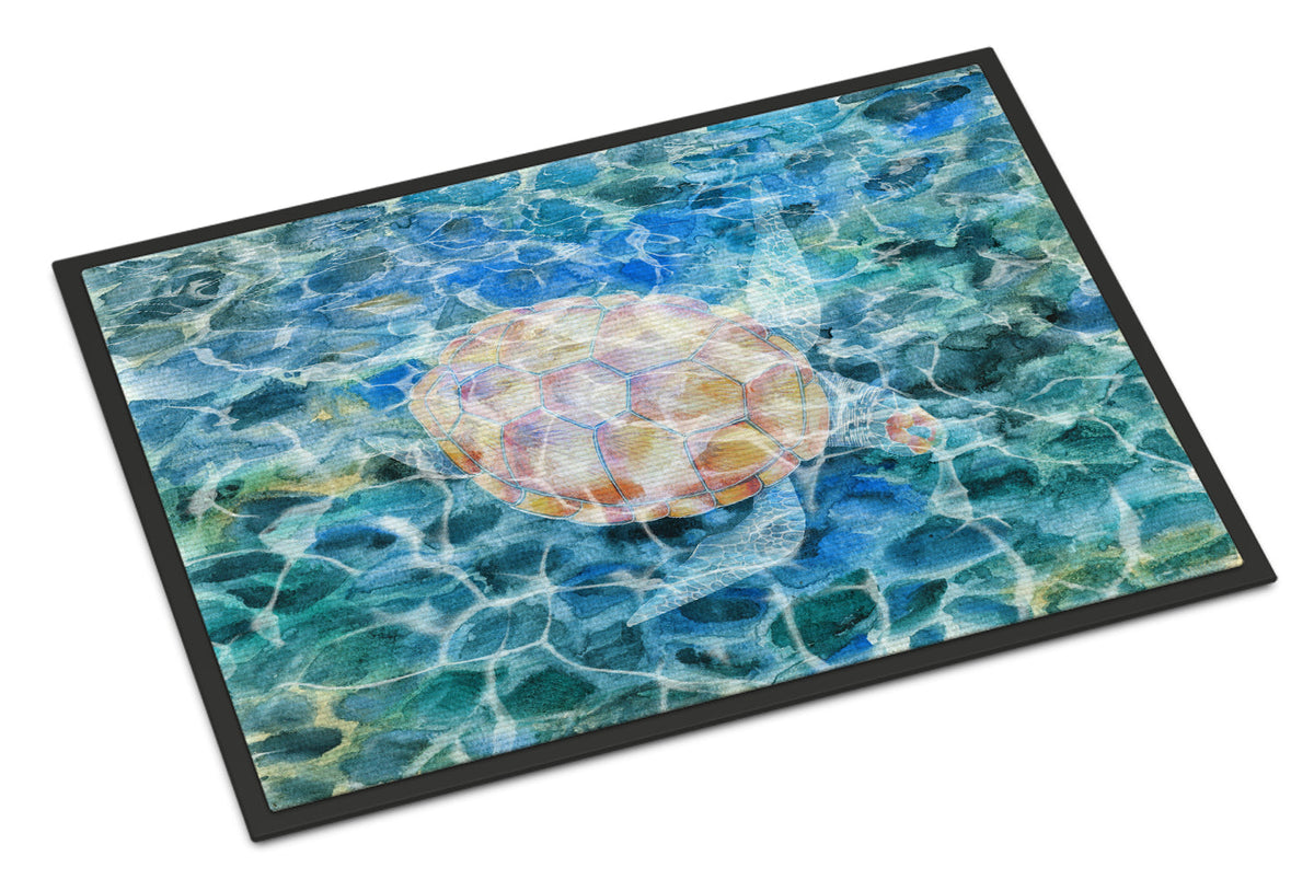 Sea Turtle Under water Doormat Indoor Outdoor 24H X 36W Front Door Mat Rugs for Entryway, Non Slip Washable Low Pile,