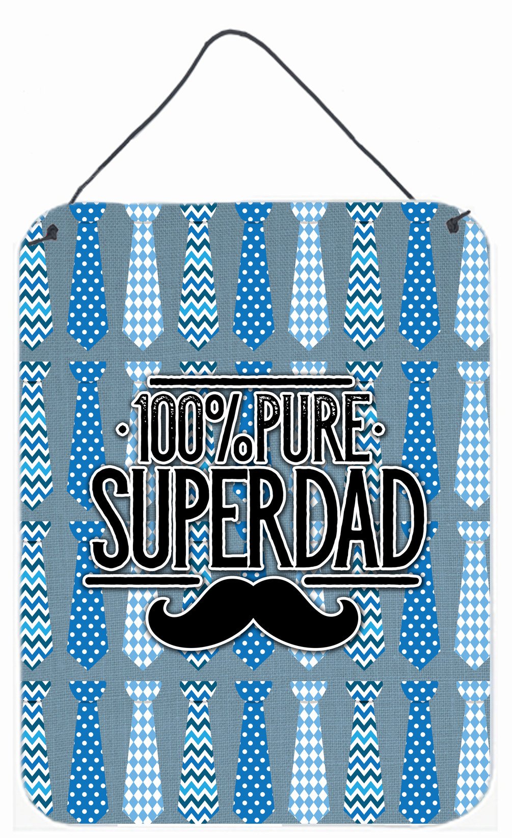 100% Pure Dad Wall or Door Hanging Prints Aluminum Metal Sign Kitchen Wall Bar Bathroom Plaque Home Decor Front Door Plaque, 12x16, Multicolor