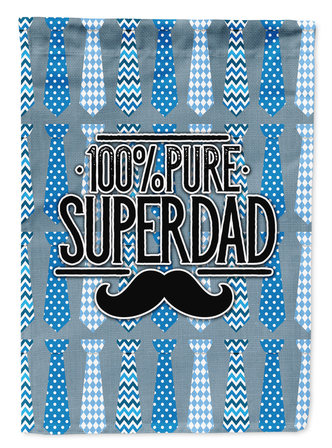 100% Pure Dad Garden Flag Mailbox Decorative Yard Banner Outside Patio Artwork for Flower Beds, Garden Size, Multicolor