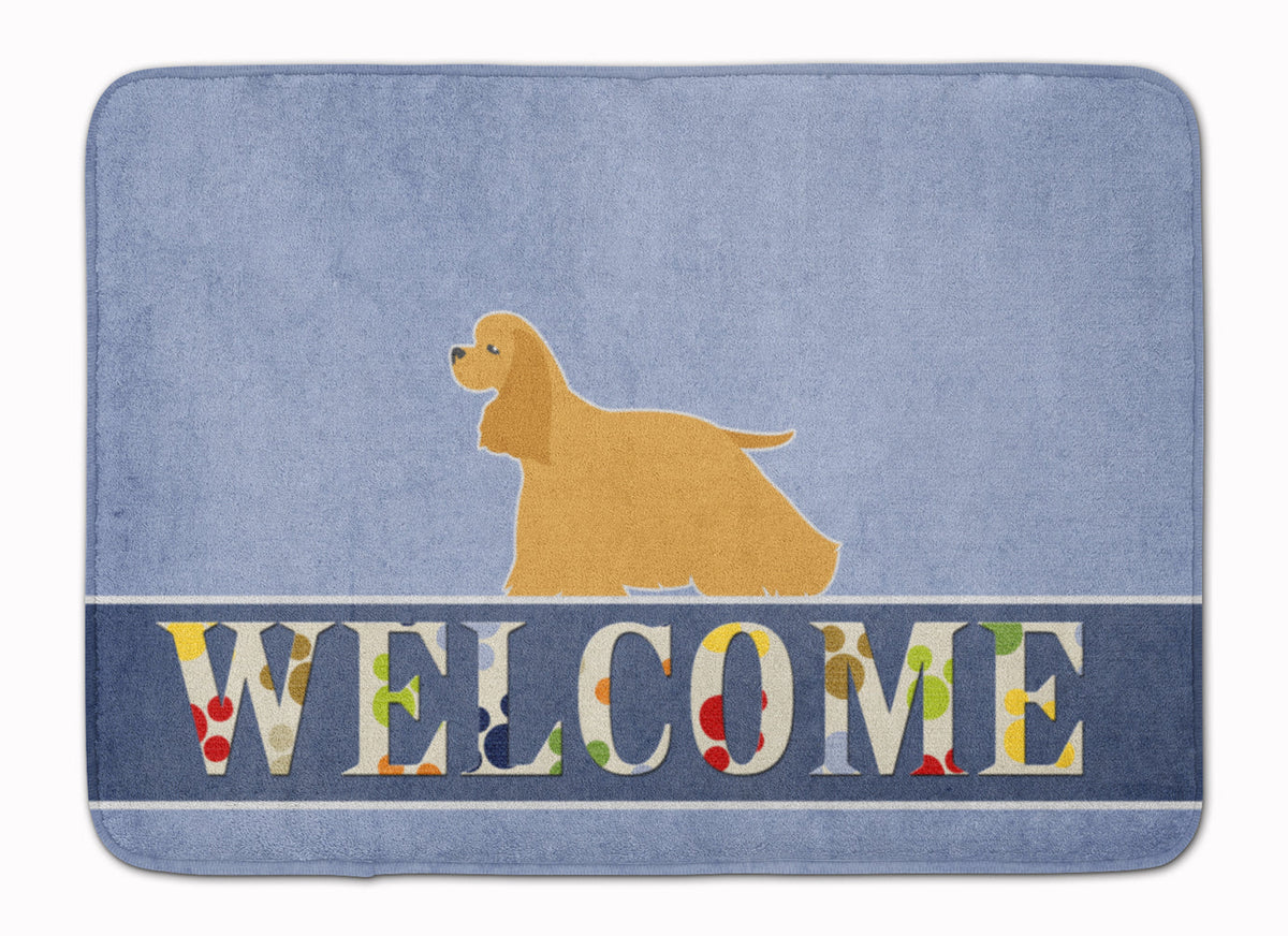 Cocker Spaniel Welcome Memory Foam Kitchen Mat Machine Washable Anti-Fatigue Cushion Comfort Bath or Kitchen Rug