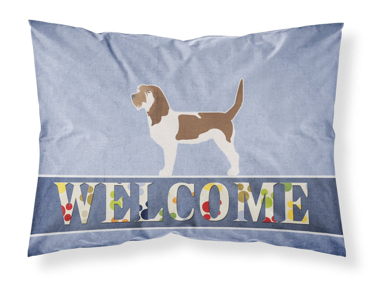 Grand Basset Griffon Vendeen Welcome Standard Pillowcase Lightweight Super Soft Easy Care Decorative Artwork Pillowcase, Standard