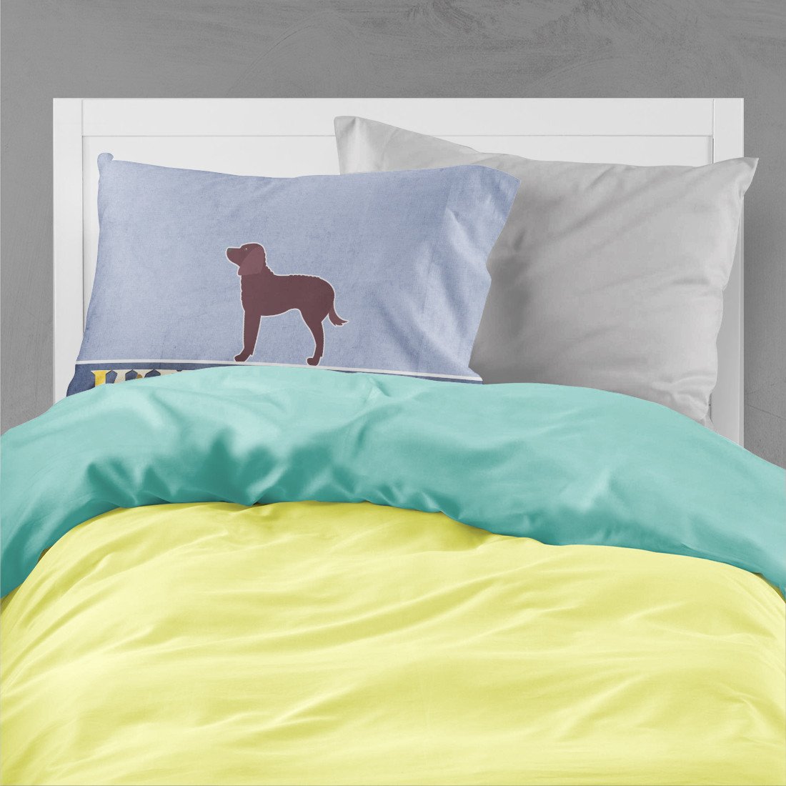 American Water Spaniel Welcome Standard Pillowcase Lightweight Super Soft Easy Care Decorative Artwork Pillowcase, Standard