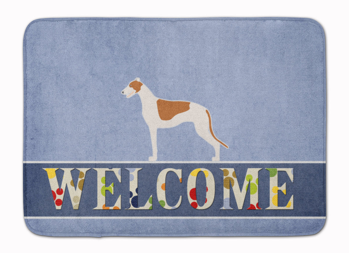 Greyhound Welcome Memory Foam Kitchen Mat Machine Washable Anti-Fatigue Cushion Comfort Bath or Kitchen Rug