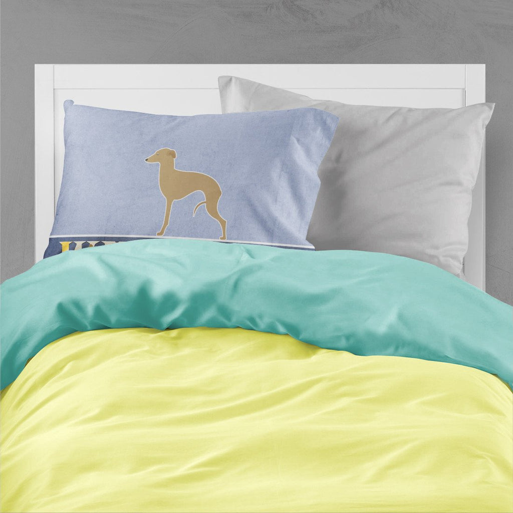 Italian Greyhound Welcome Standard Pillowcase Lightweight Super Soft Easy Care Decorative Artwork Pillowcase, Standard
