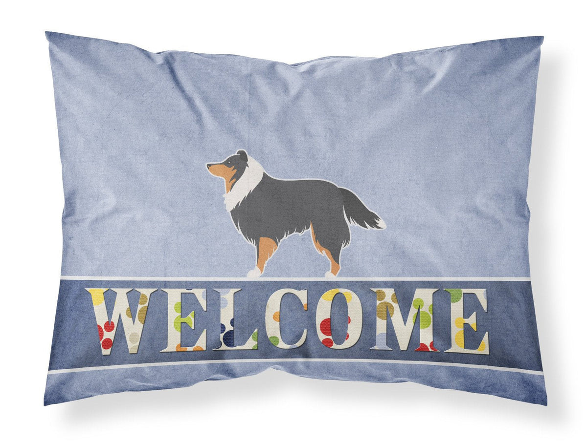 Sheltie/Shetland Sheepdog Welcome Standard Pillowcase Lightweight Super Soft Easy Care Decorative Artwork Pillowcase, Standard