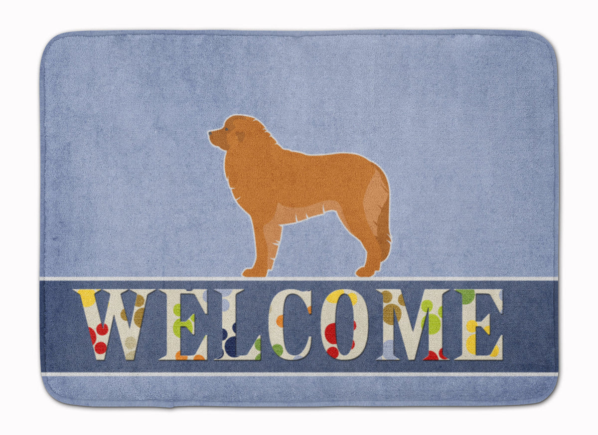 Leonberger Welcome Memory Foam Kitchen Mat Machine Washable Anti-Fatigue Cushion Comfort Bath or Kitchen Rug