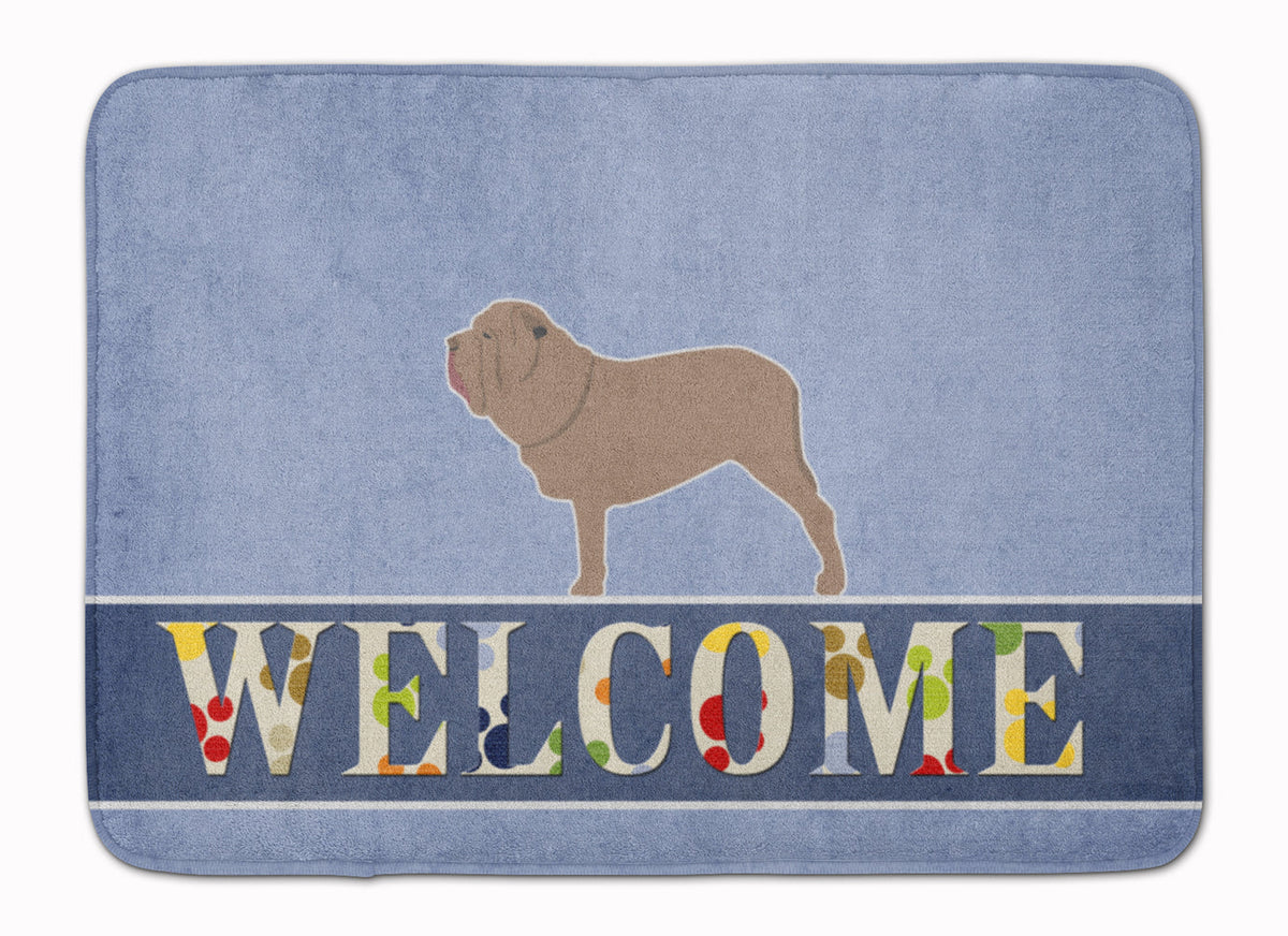 Neapolitan Mastiff Welcome Memory Foam Kitchen Mat Machine Washable Anti-Fatigue Cushion Comfort Bath or Kitchen Rug