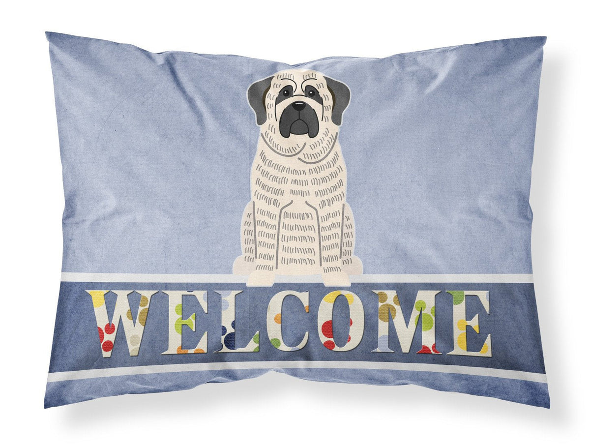 Mastiff Brindle White Welcome Standard Pillowcase Lightweight Super Soft Easy Care Decorative Artwork Pillowcase, Standard