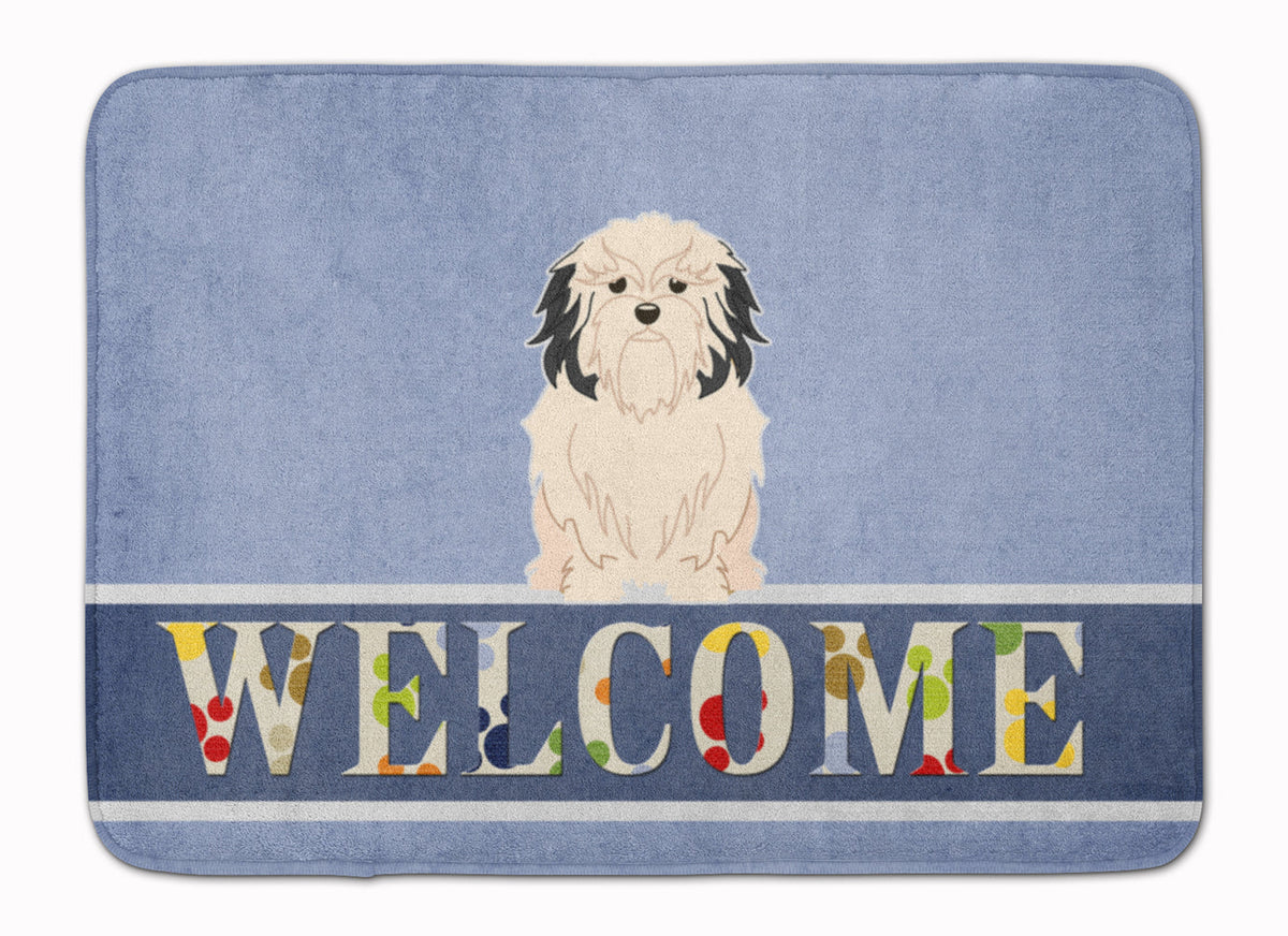 Lowchen Welcome Memory Foam Kitchen Mat Machine Washable Anti-Fatigue Cushion Comfort Bath or Kitchen Rug
