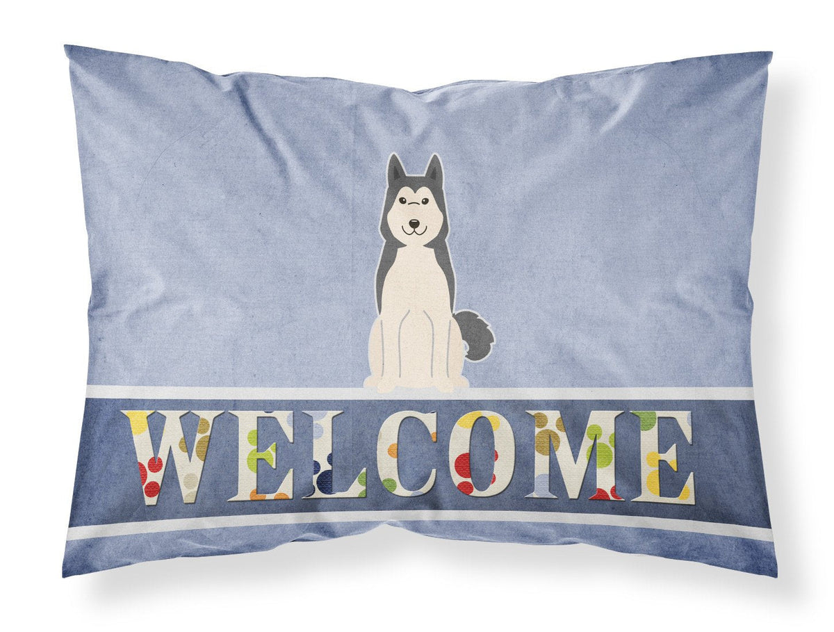 West Siberian Laika Spitz Welcome Standard Pillowcase Lightweight Super Soft Easy Care Decorative Artwork Pillowcase, Standard