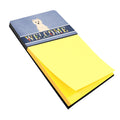 Westie Welcome Watercolor Sticky Note Holder Refillable Dispenser Desk Accessory 3x3 Pad Gift