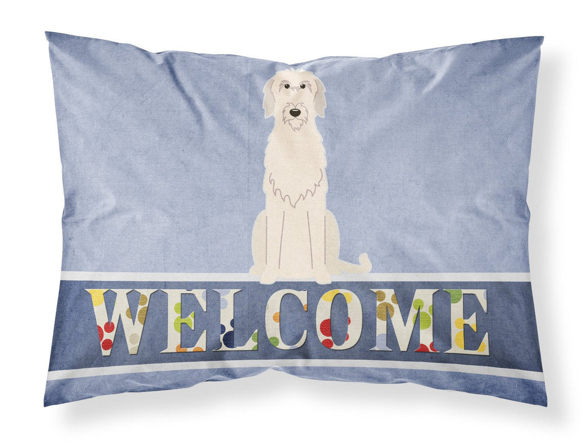 Irish Wolfhound Welcome Standard Pillowcase Lightweight Super Soft Easy Care Decorative Artwork Pillowcase, Standard