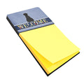 Giant Schnauzer Welcome Watercolor Sticky Note Holder Refillable Dispenser Desk Accessory 3x3 Pad Gift
