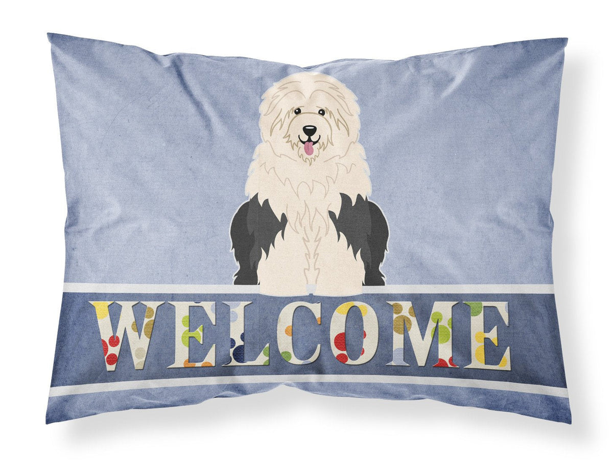 Old English Sheepdog Welcome Standard Pillowcase Lightweight Super Soft Easy Care Decorative Artwork Pillowcase, Standard