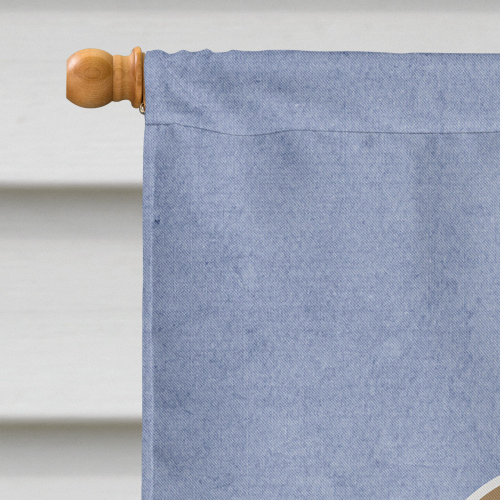 Pekingese Tan Welcome House Flag 28x40 Porch Sleeve Pole Decorative Outside Yard Banner Artwork Wall Hanging, Polyester