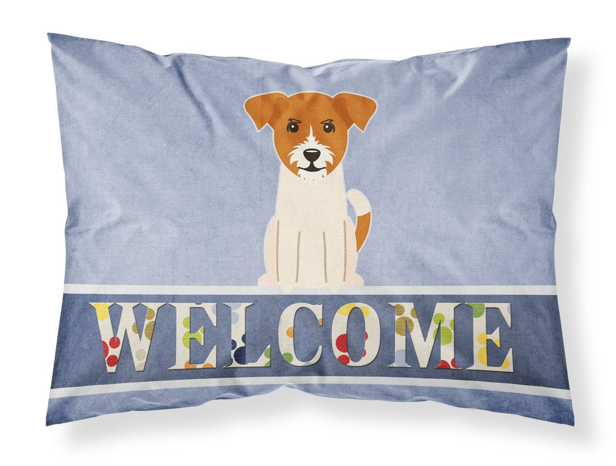 Jack Russell Terrier Welcome Standard Pillowcase Lightweight Super Soft Easy Care Decorative Artwork Pillowcase, Standard