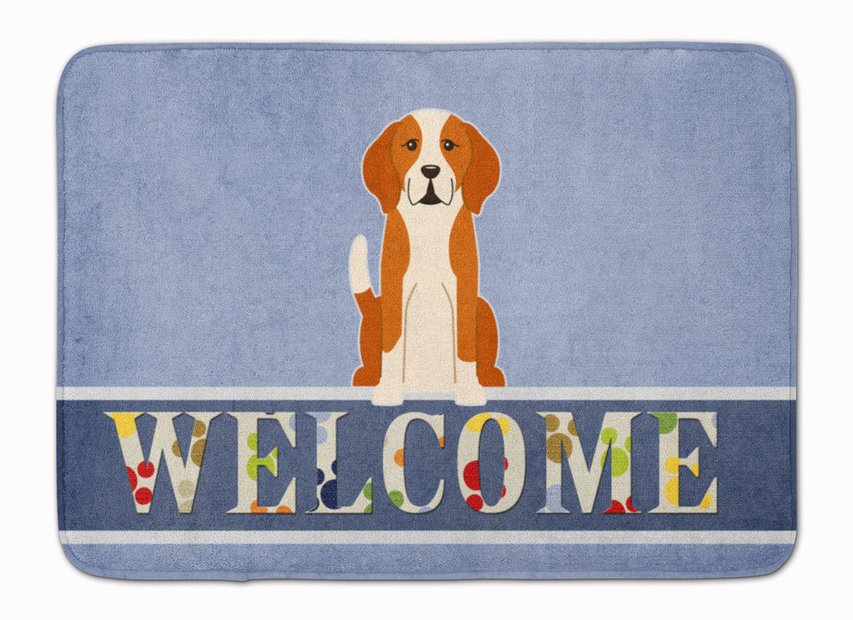 English Foxhound Welcome Memory Foam Kitchen Mat Machine Washable Anti-Fatigue Cushion Comfort Bath or Kitchen Rug