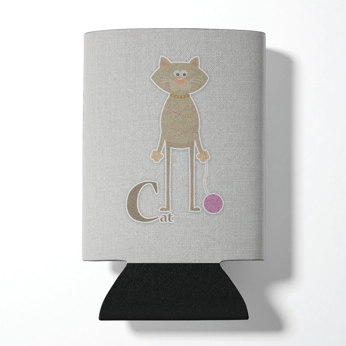 Alphabet C for Cat Can or Bottle Hugger Cooler Sleeve for Standard 12 oz Cans, Insulated Foam Beer & Soda Can Hugger Reusable