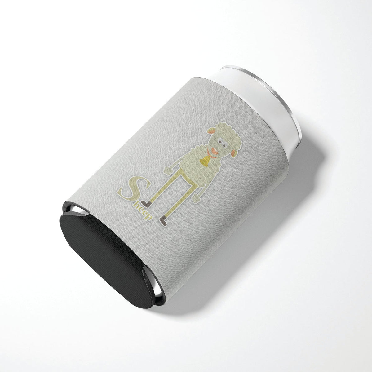 Alphabet S for Sheep Can or Bottle Hugger Cooler Sleeve for Standard 12 oz Cans, Insulated Foam Beer & Soda Can Hugger Reusable