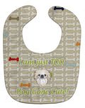 Too Cute Pekingese Baby Bib Easy-Clean Baby Bib Baby Feeding Accessory Baby Mealtime Essential, 10 x 13, Multicolor