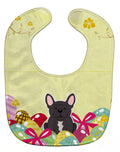 Easter Eggs French Bulldog Brindle Baby Bib Easy-Clean Baby Bib Baby Feeding Accessory Baby Mealtime Essential, 10 x 13, Multicolor