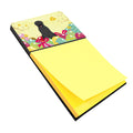 Easter Eggs Black Russian Terrier Watercolor Sticky Note Holder Refillable Dispenser Desk Accessory 3x3 Pad Gift