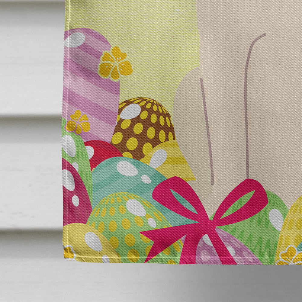Easter Eggs Saint Bernard House Flag 28x40 Porch Sleeve Pole Decorative Outside Yard Banner Artwork Wall Hanging, Polyester