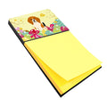 Easter Eggs Beagle Tricolor Watercolor Sticky Note Holder Refillable Dispenser Desk Accessory 3x3 Pad Gift