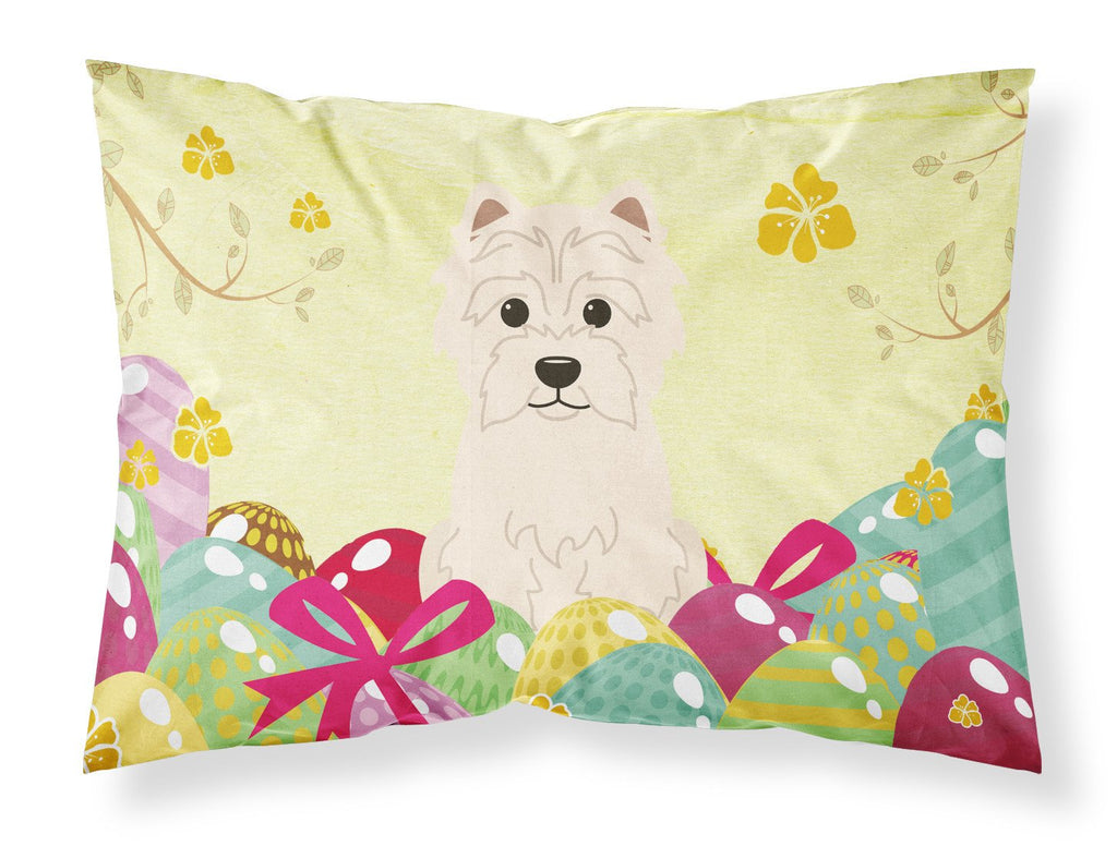 Easter Eggs Westie Standard Pillowcase Lightweight Super Soft Easy Care Decorative Artwork Pillowcase, Standard