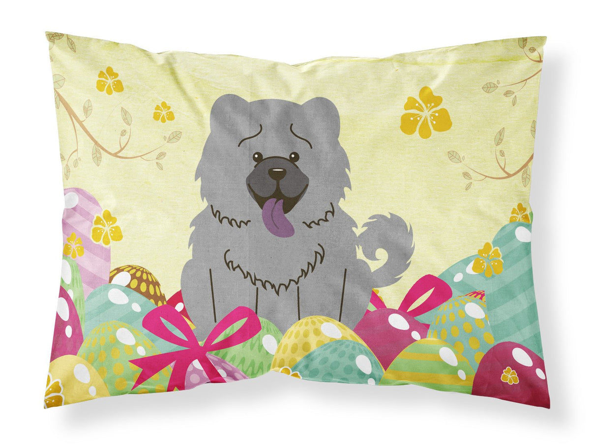 Easter Eggs Chow Chow Blue Standard Pillowcase Lightweight Super Soft Easy Care Decorative Artwork Pillowcase, Standard