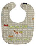 Cavalier King Charles Spaniel Dog Gone Cute Baby Bib Easy-Clean Baby Bib Baby Feeding Accessory Baby Mealtime Essential, 10 x 13, Multicolor