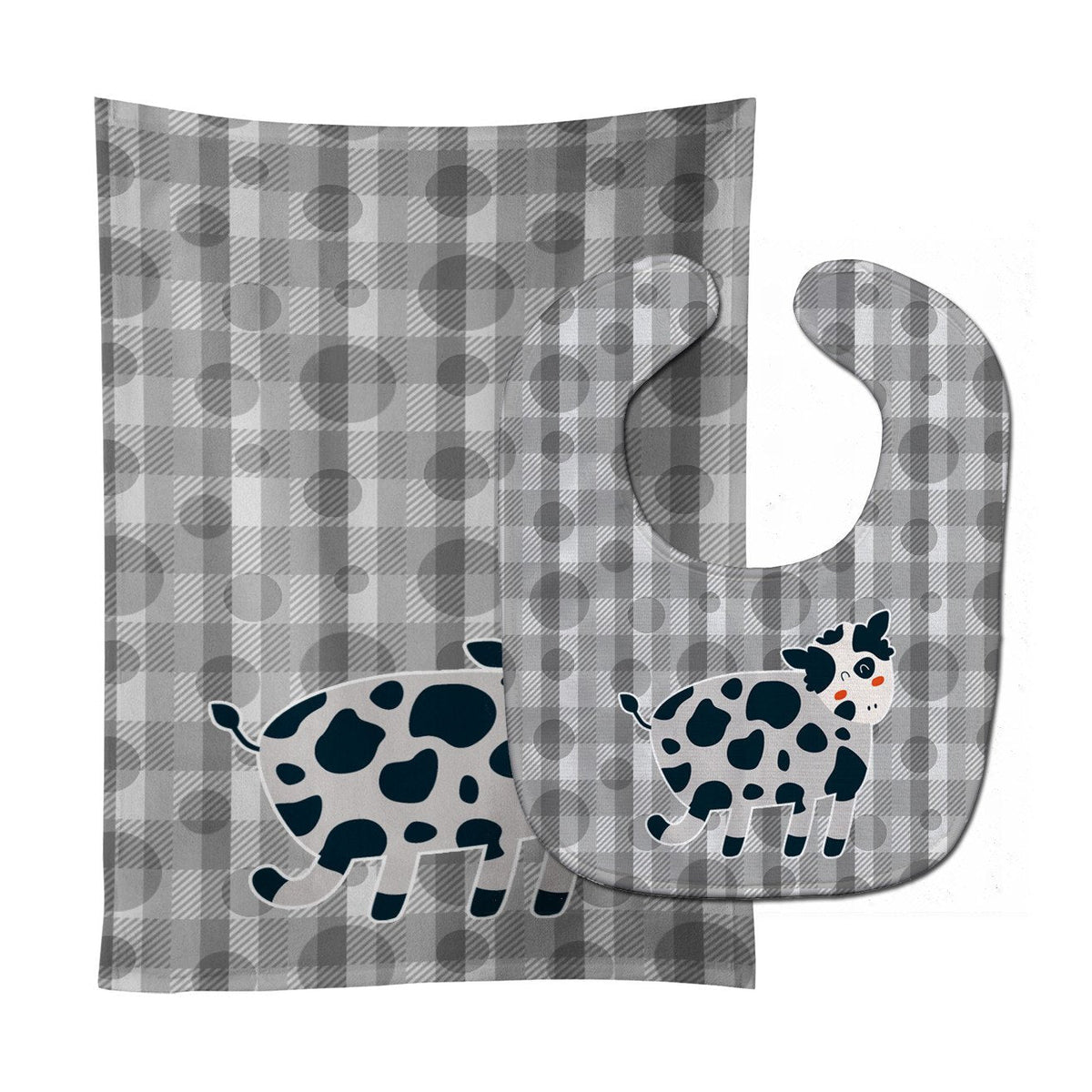 Cow Baby Bib & Burp Cloth Easy-Clean Baby Bib Baby Feeding Accessory Baby Mealtime Essential