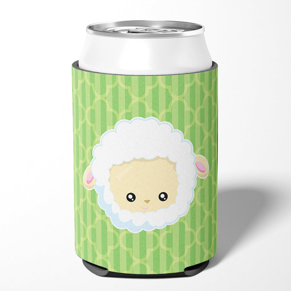 Sheep Lamb Face Can or Bottle Hugger Cooler Sleeve for Standard 12 oz Cans, Insulated Foam Beer & Soda Can Hugger Reusable