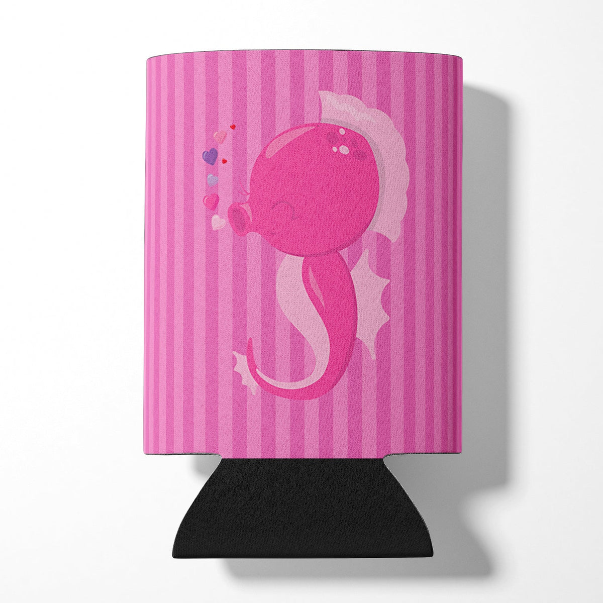 Pink Seahorse Can or Bottle Hugger Cooler Sleeve for Standard 12 oz Cans, Insulated Foam Beer & Soda Can Hugger Reusable