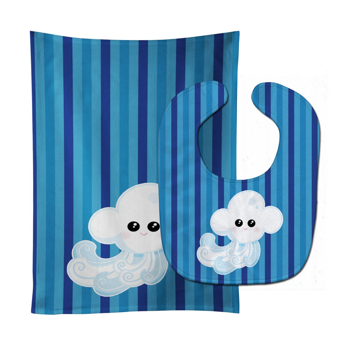 Weather Windy Face Baby Bib & Burp Cloth Easy-Clean Baby Bib Baby Feeding Accessory Baby Mealtime Essential