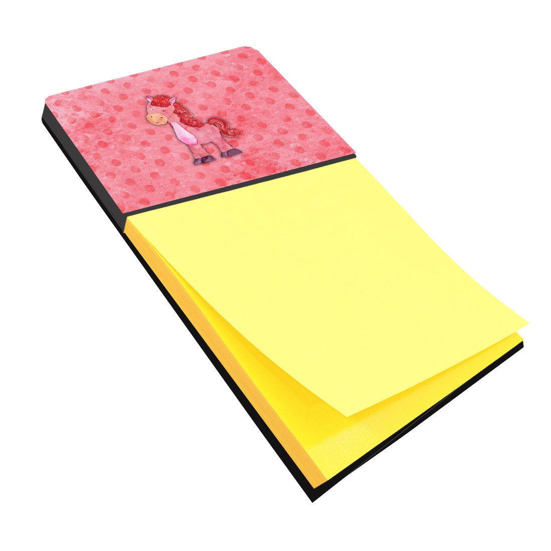Polkadot Horse Watercolor Watercolor Sticky Note Holder Refillable Dispenser Desk Accessory 3x3 Pad Gift