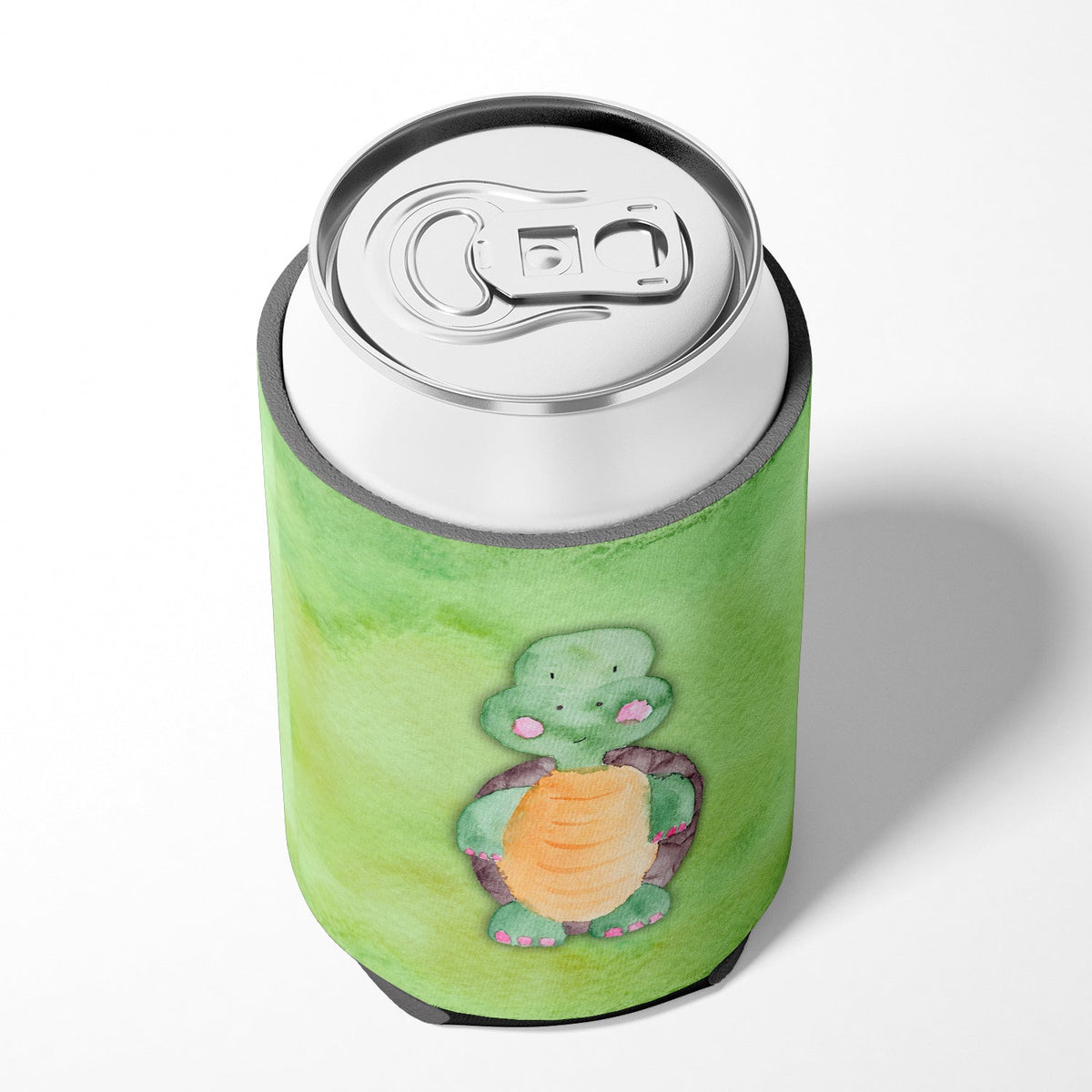 Turtle Watercolor Can or Bottle Hugger Cooler Sleeve for Standard 12 oz Cans, Insulated Foam Beer & Soda Can Hugger Reusable