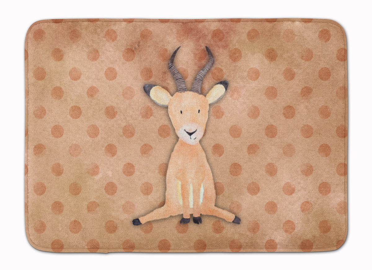 Polkadot Antelope Watercolor Memory Foam Kitchen Mat Machine Washable Anti-Fatigue Cushion Comfort Bath or Kitchen Rug