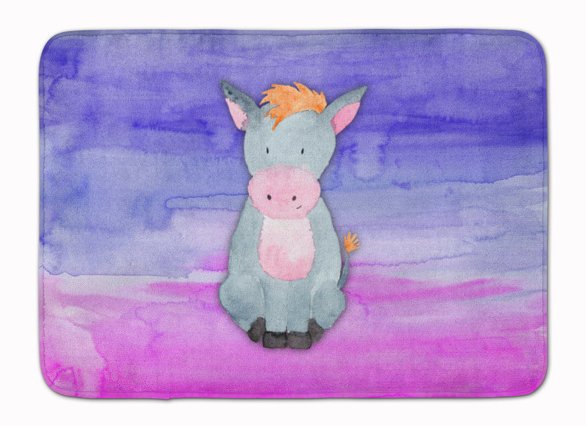 Donkey Watercolor Memory Foam Kitchen Mat Machine Washable Anti-Fatigue Cushion Comfort Bath or Kitchen Rug
