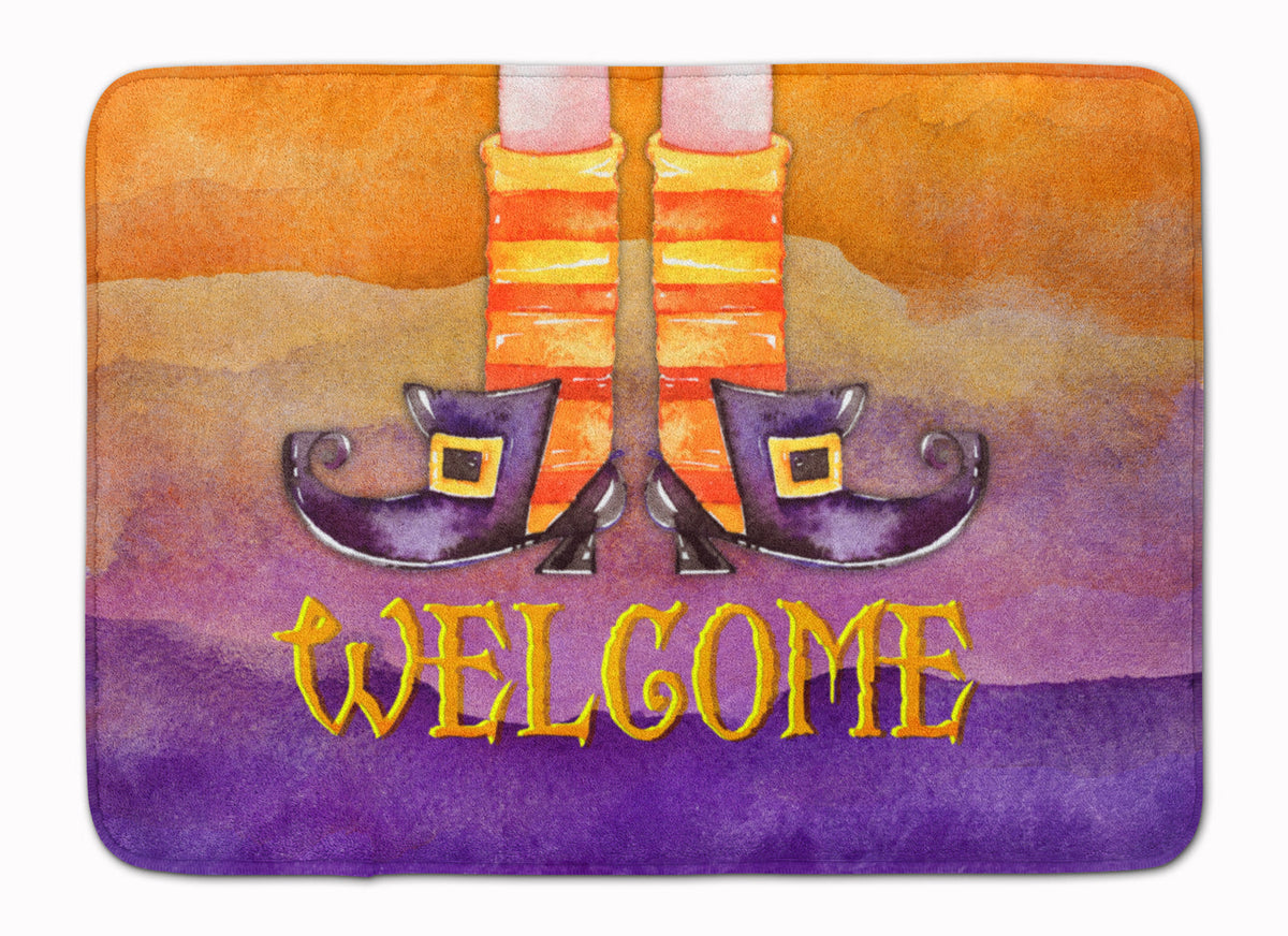 Halloween Welcome Witches Feet Memory Foam Kitchen Mat Machine Washable Anti-Fatigue Cushion Comfort Bath or Kitchen Rug