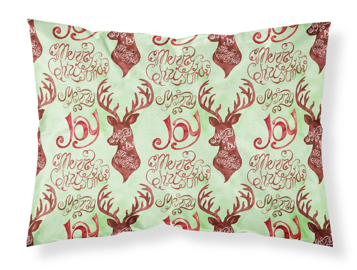 Merry Christmas Joy Reindeer Standard Pillowcase Lightweight Super Soft Easy Care Decorative Artwork Pillowcase, Standard