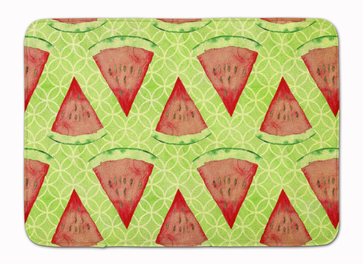 Watercolor Watermelon Memory Foam Kitchen Mat Machine Washable Anti-Fatigue Cushion Comfort Bath or Kitchen Rug