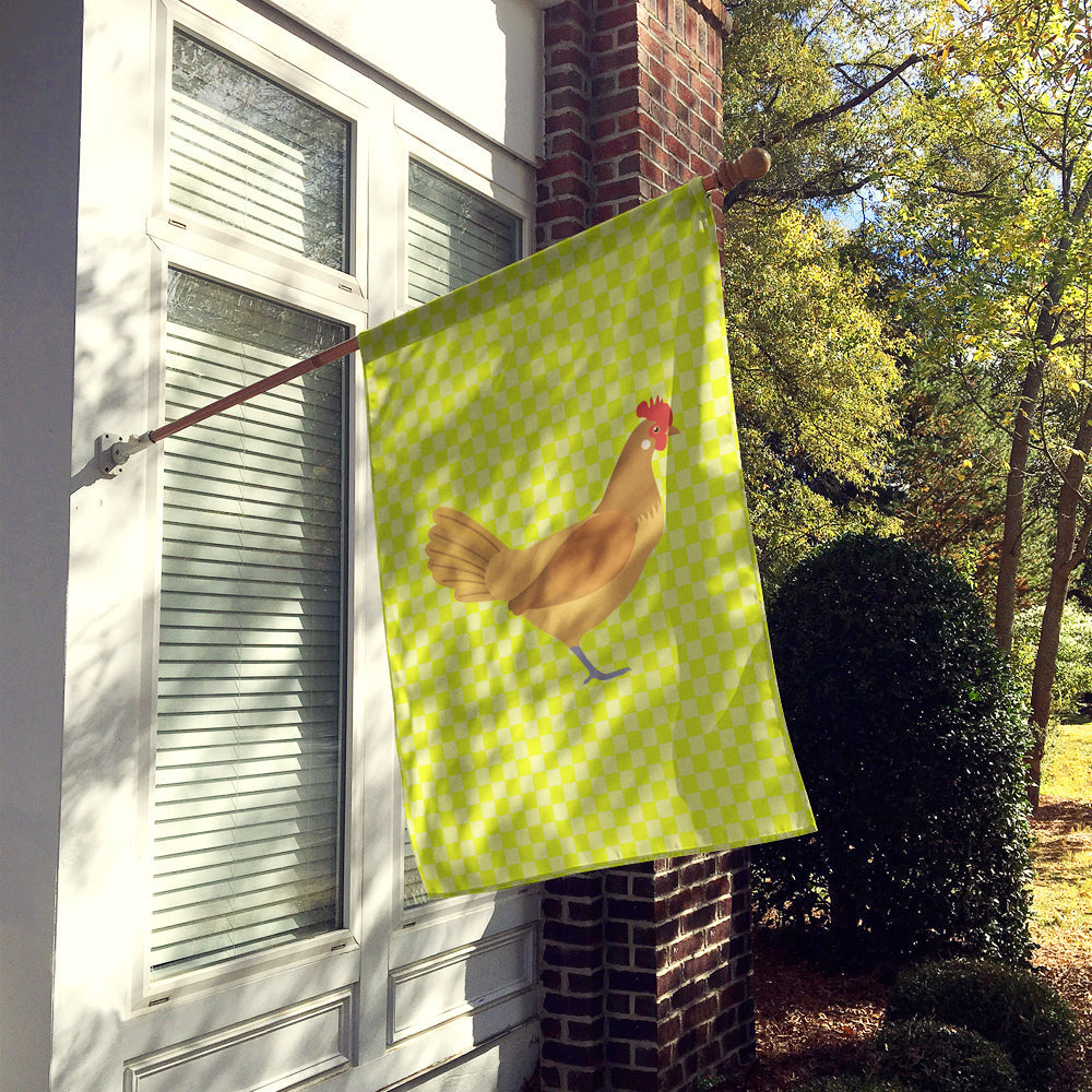 Frisian Friesian Chicken Green House Flag 28x40 Porch Sleeve Pole Decorative Outside Yard Banner Artwork Wall Hanging, Polyester