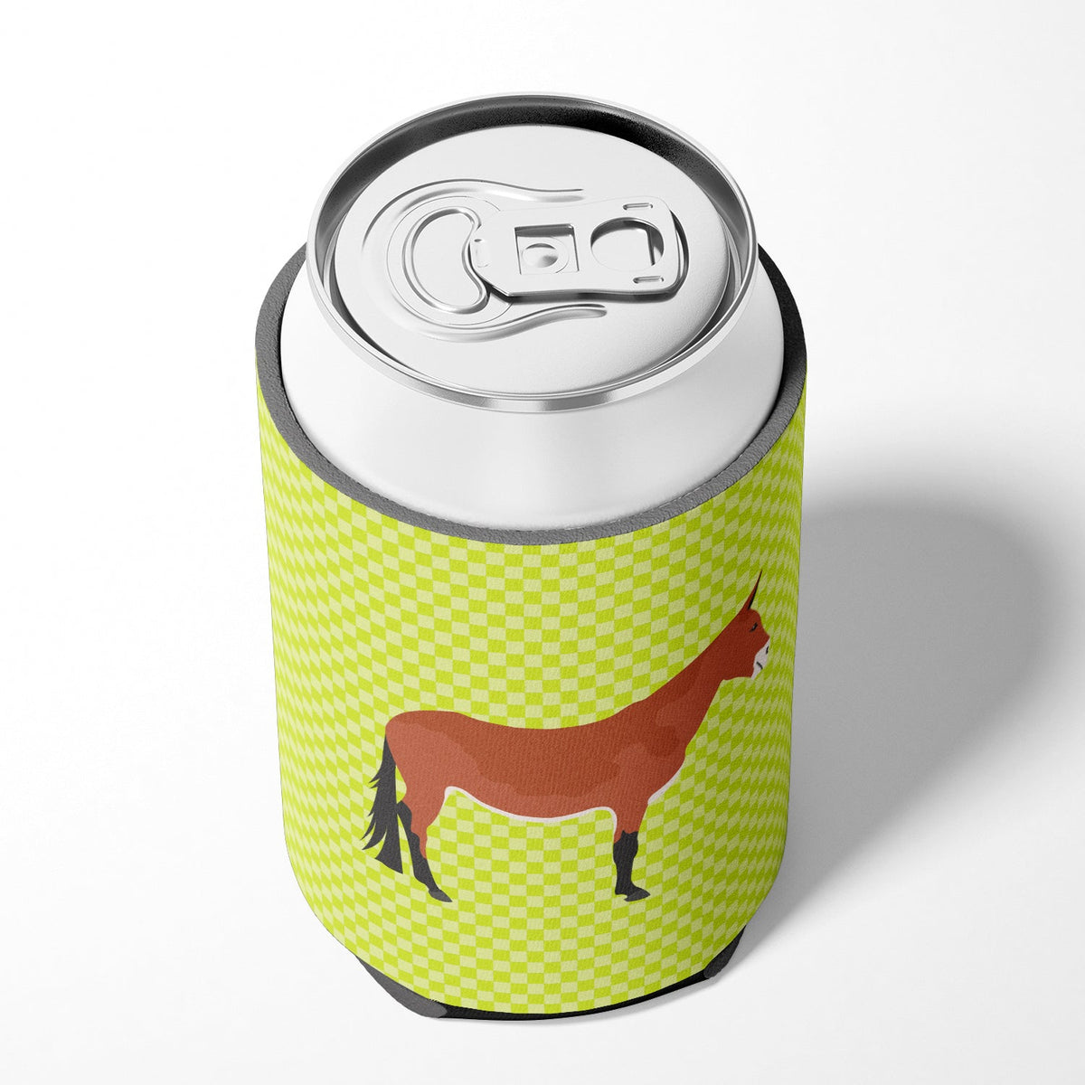 Mule Green Can or Bottle Hugger Cooler Sleeve for Standard 12 oz Cans, Insulated Foam Beer & Soda Can Hugger Reusable