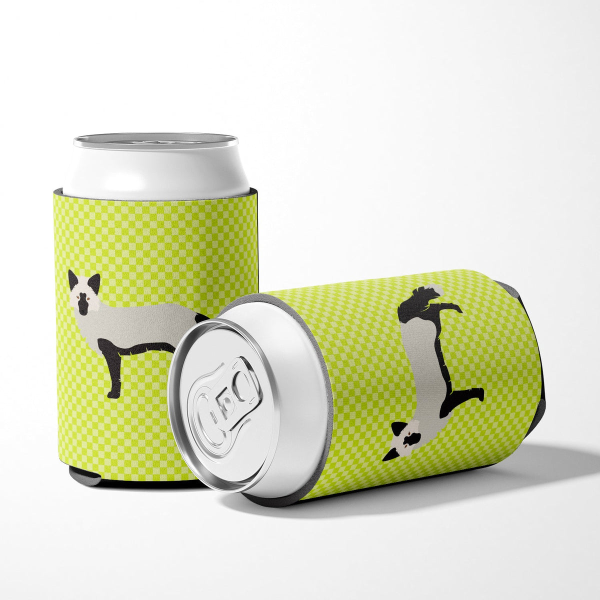 Silver Fox Green Can or Bottle Hugger Cooler Sleeve for Standard 12 oz Cans, Insulated Foam Beer & Soda Can Hugger Reusable
